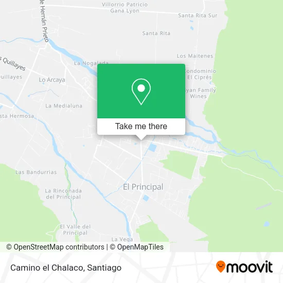 Camino el Chalaco map