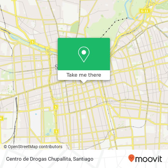 Centro de Drogas Chupallita map