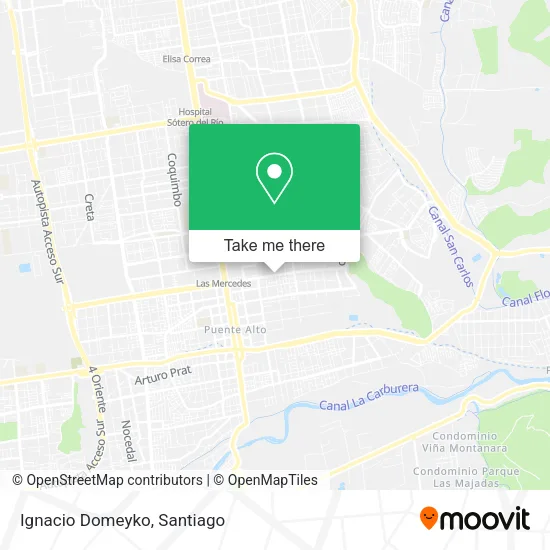 Ignacio Domeyko map