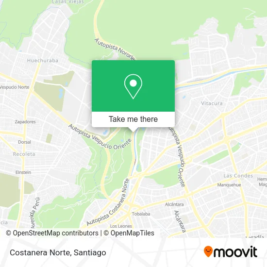 Costanera Norte map