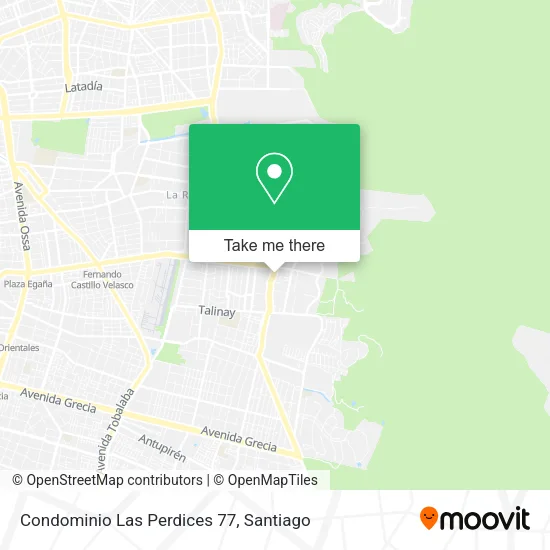 Condominio Las Perdices 77 map