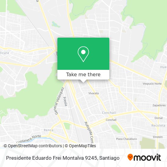 Presidente Eduardo Frei Montalva 9245 map