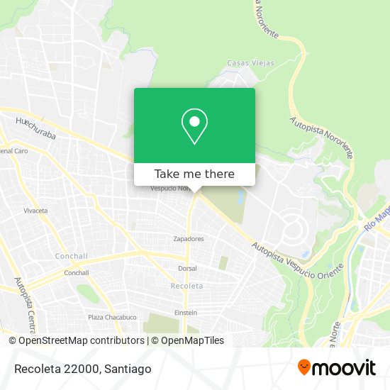 Recoleta 22000 map