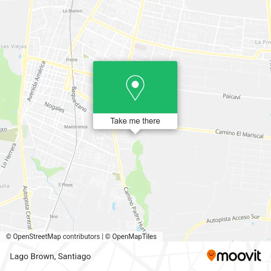 Lago Brown map