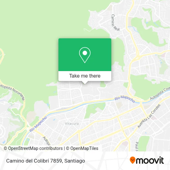 Mapa de Camino del Colibrí 7859
