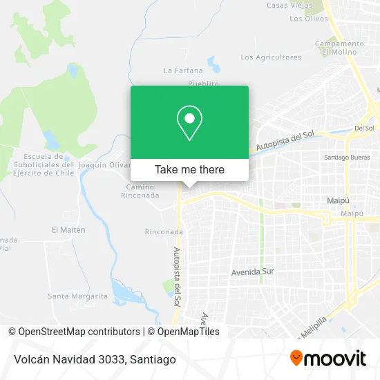Volcán Navidad 3033 map