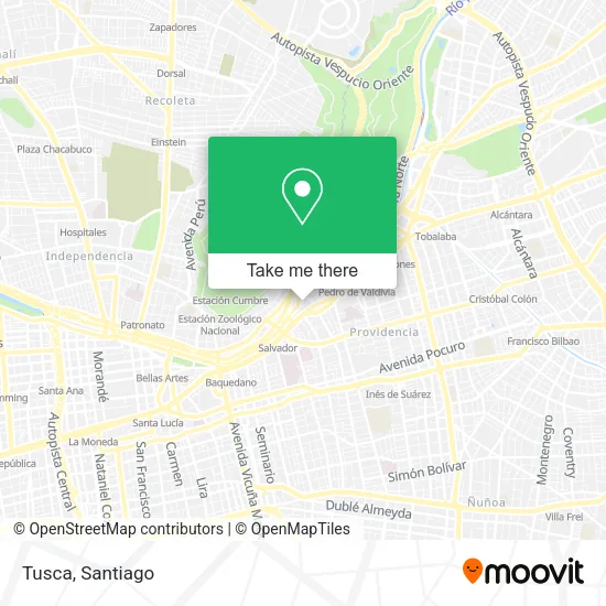 Tusca map