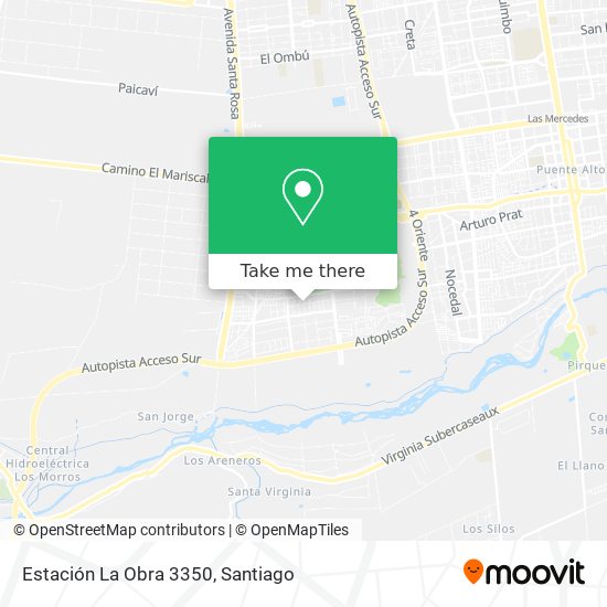 Mapa de Estación La Obra 3350