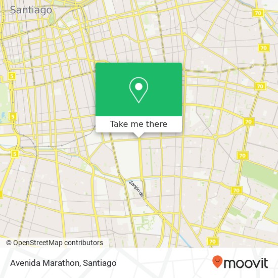 Avenida Marathon map