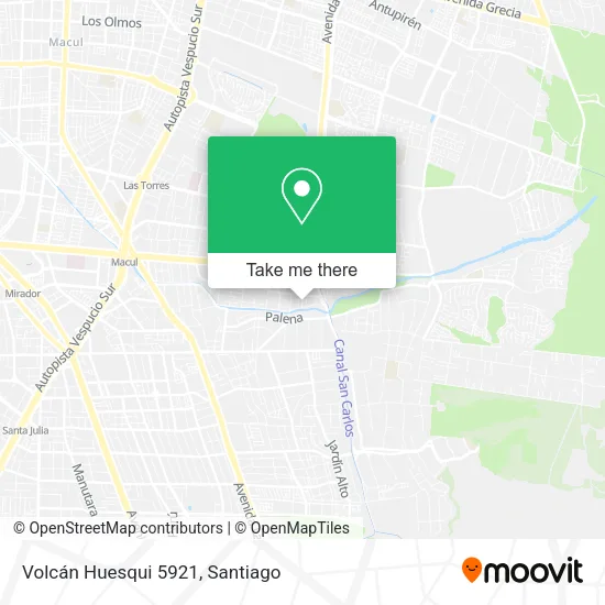 Volcán Huesqui 5921 map