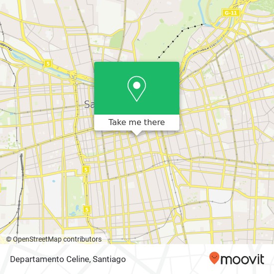 Departamento Celine map