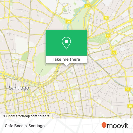Mapa de Cafe Baccio