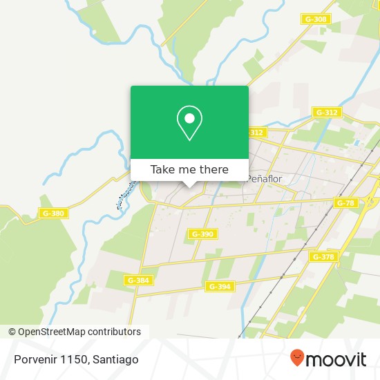 Porvenir 1150 map