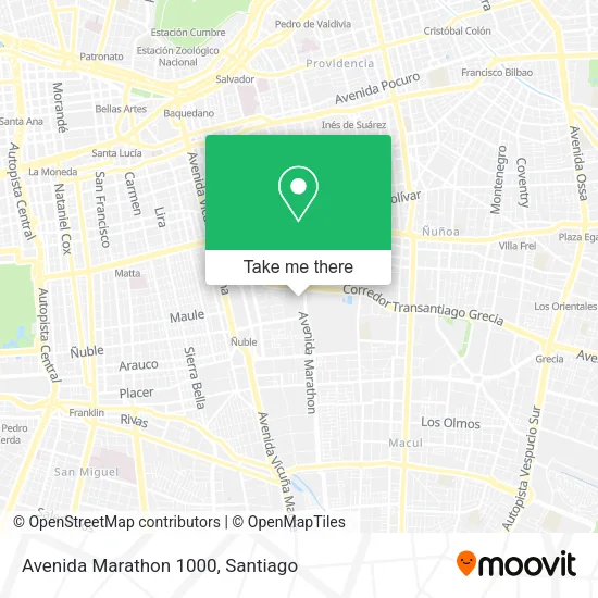 Avenida Marathon 1000 map
