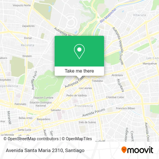 Avenida Santa Maria 2310 map