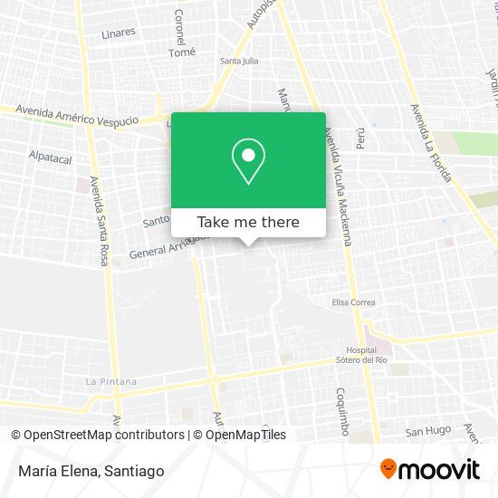 María Elena map