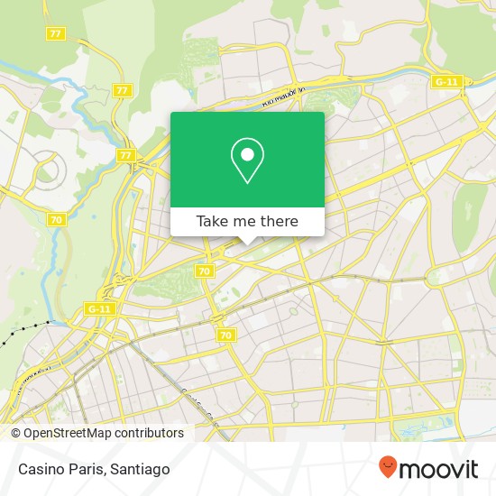 Mapa de Casino Paris