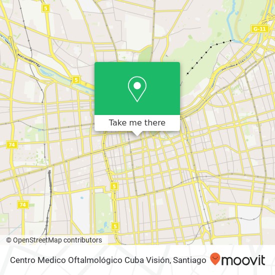 Centro Medico Oftalmológico Cuba Visión map