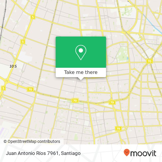 Juan Antonio Ríos 7961 map
