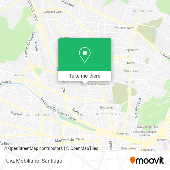 Uvz Mobiliario map