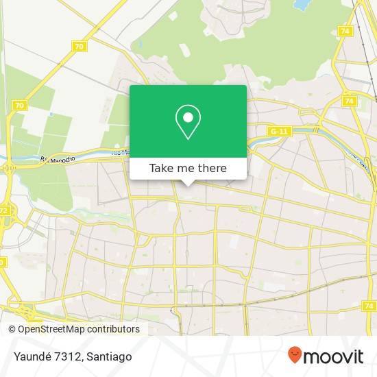 Yaundé 7312 map