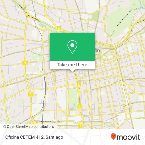 Oficina CETEM 412 map