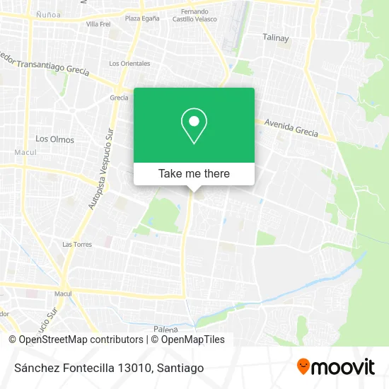 Sánchez Fontecilla 13010 map