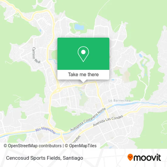 Cencosud Sports Fields map