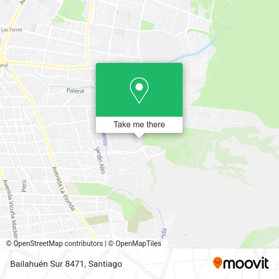 Bailahuén Sur 8471 map