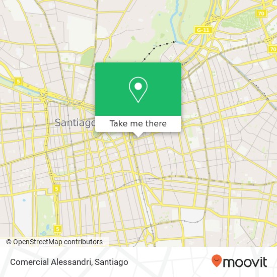 Comercial Alessandri map