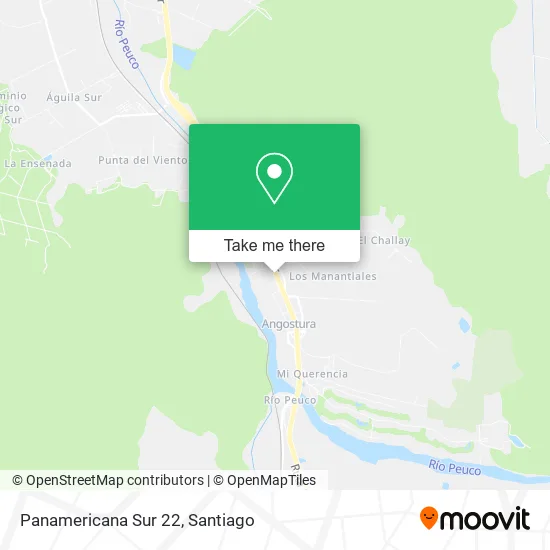 Mapa de Panamericana Sur 22