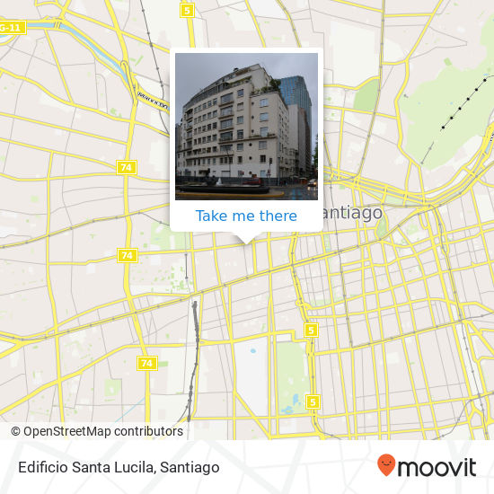 Mapa de Edificio Santa Lucila