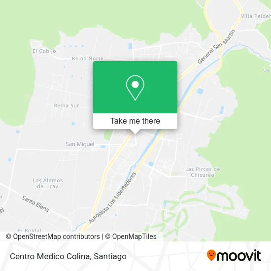 Centro Medico Colina map