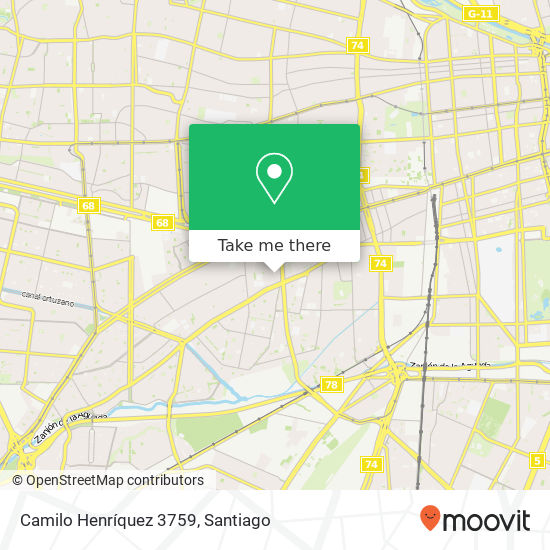 Camilo Henríquez 3759 map