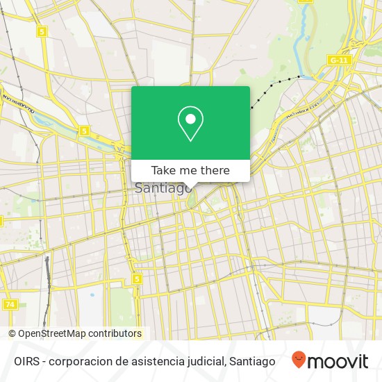 OIRS - corporacion de asistencia judicial map