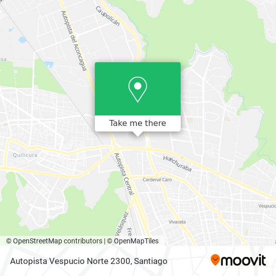 Autopista Vespucio Norte 2300 map
