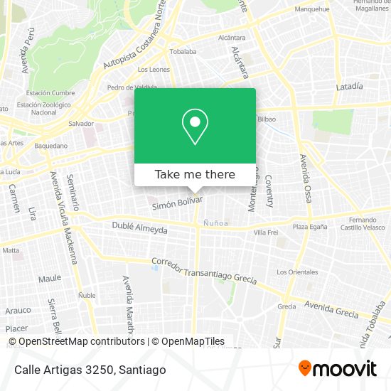 Calle Artigas 3250 map