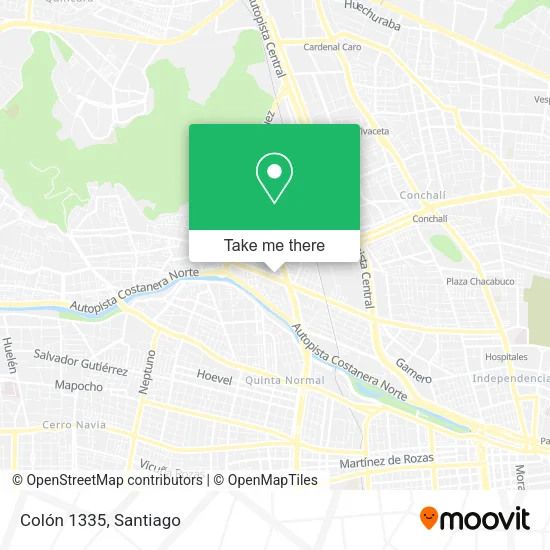Colón 1335 map
