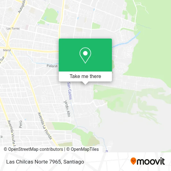 Las Chilcas Norte 7965 map