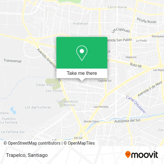 Trapelco map