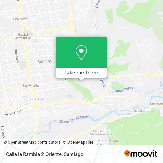 Calle la Rambla 2 Oriente map