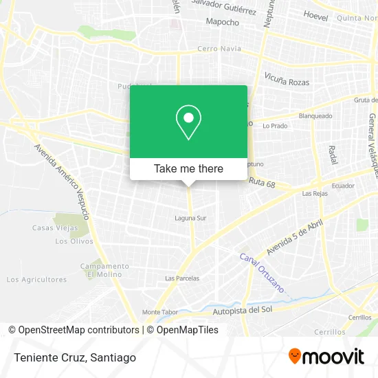 Teniente Cruz map