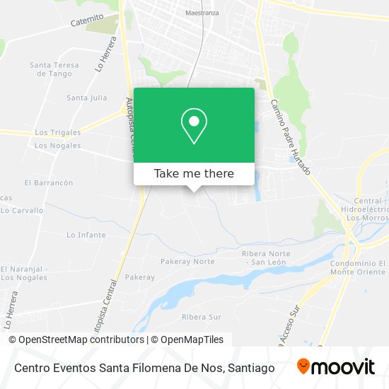 Centro Eventos Santa Filomena De Nos map