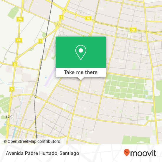 Avenida Padre Hurtado map