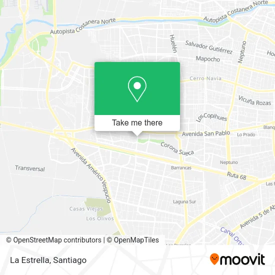 La Estrella map