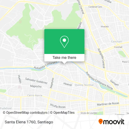 Santa Elena 1760 map