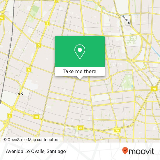 Avenida Lo Ovalle map