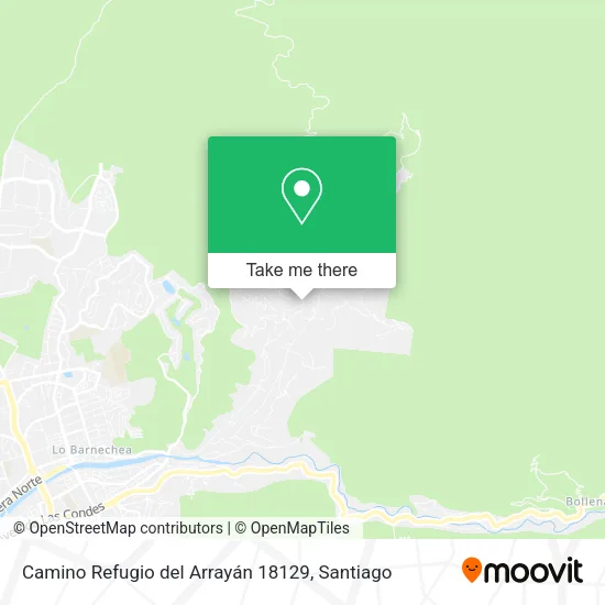 Mapa de Camino Refugio del Arrayán 18129