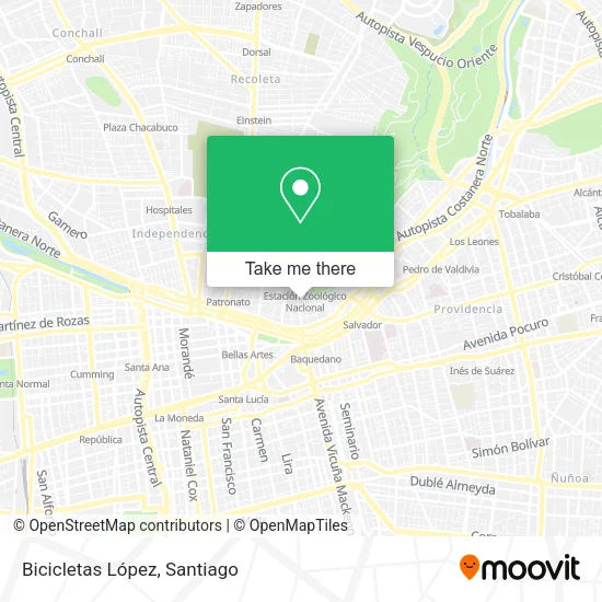 Bicicletas López map