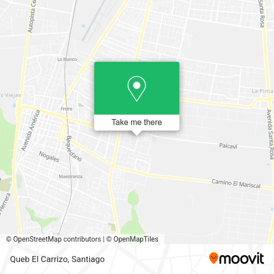 Queb El Carrizo map